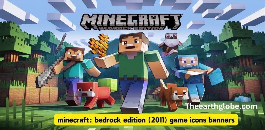 minecraft: bedrock edition (2011) game icons banners