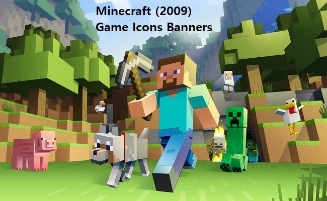 minecraft (2009) game icons banners